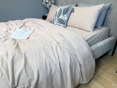 Постільна білизна варена бавовна Комфорт Текстиль Creme-Brulle, Washed Cotton W1401