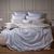 Постільна білизна жаккард Curt Bauer Shirley 9007-0211 french blue, Блакитний, 50х70см (2шт), Євро, 200х220 см, 270х290 см