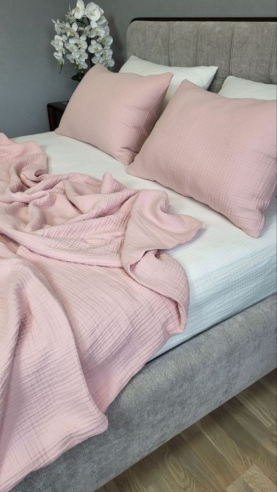 Постельное белье муслин Комфорт Текстиль STRAWBERRY MOUSSE, MUSLIN