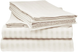 Простирадло натяжне Сатин Boston Ivory Beige Stripe 2