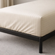 Простирадло натяжне Сатин Boston Ivory Beige Stripe 1