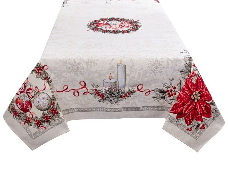 Новорічна скатертину Lefard HOME TEXTILE Гобелен KRIS LUREX