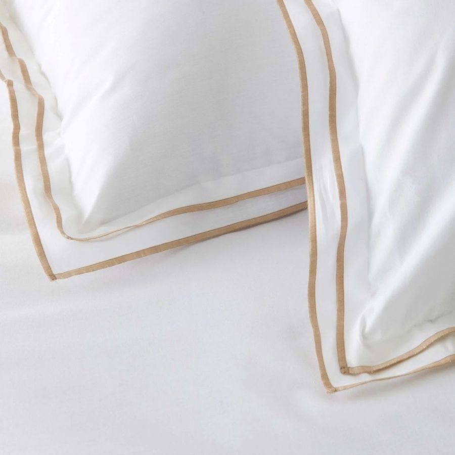 Постільна білизна Karaca Home перкаль - White Colletion Victorie bej