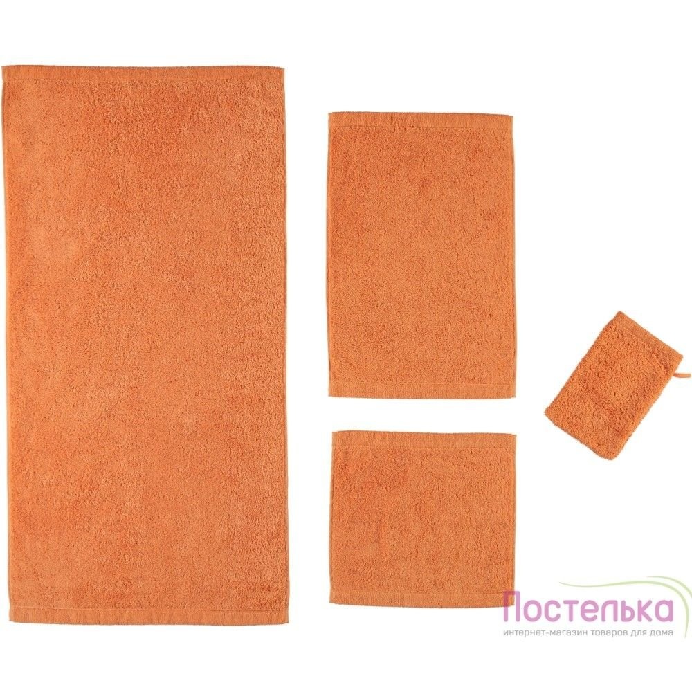 Махровое полотенце Cawo Life Style Uni 7007- 316 mandarine