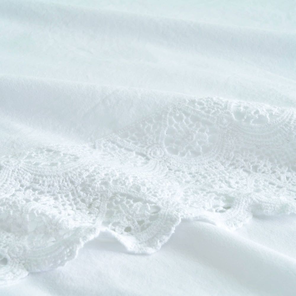 Італійська постільна білизна льон Biancoperla Canastra Bianco