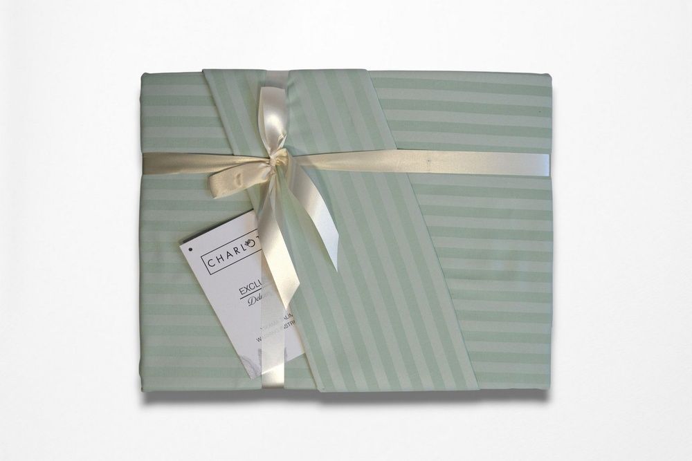 Постельное белье Charlotte Stripe Satin Mint