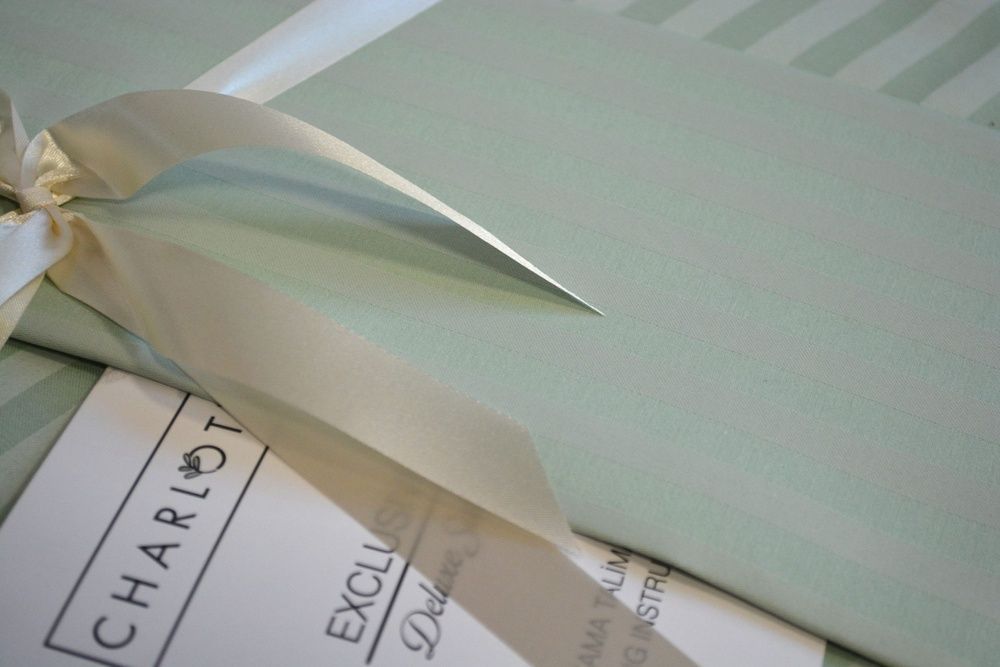 Постельное белье Charlotte Stripe Satin Mint