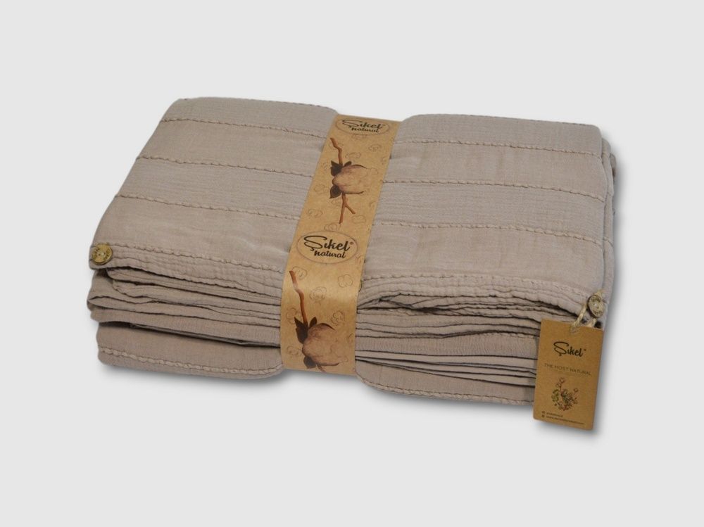 Постельное белье вареный хлопок Sikel Muslin Patara Bej