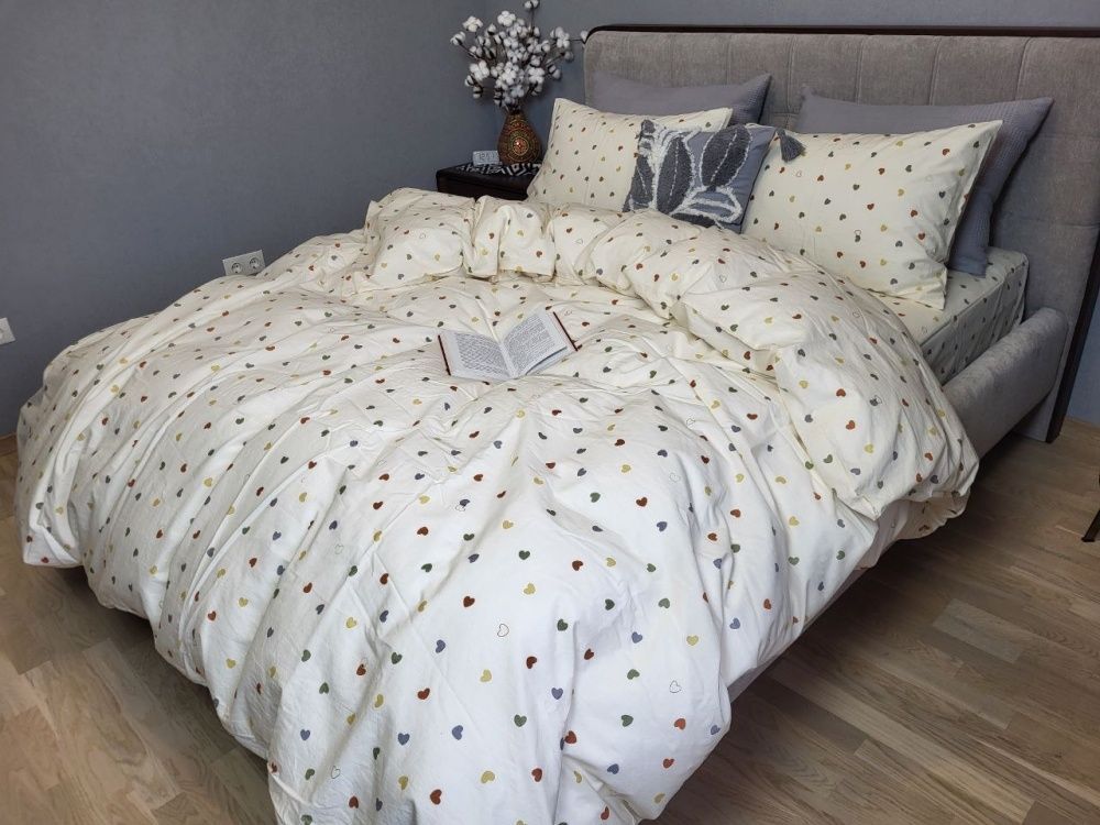 Постельное белье вареный хлопок Комфорт Текстиль Little hearts, Washed Cotton - Постелька.ua Постельное белье вареный хлопок Комфорт Текстиль Little hearts, Washed Cotton