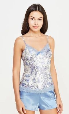 Жіноча шовкова піжама/шорти Mia-Amore Dolce Vita 5912, Блакитний, XL