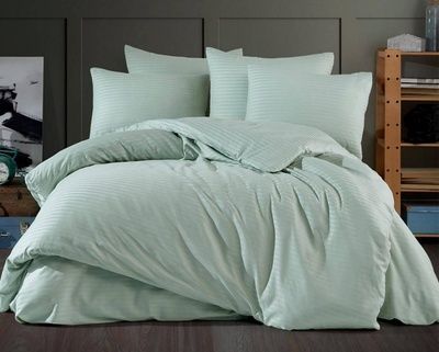 Постельное белье Charlotte Stripe Satin Mint