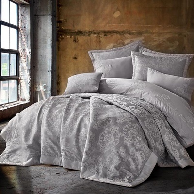 Комплект постельное белье с покрывалом Dantela vita NILDA GREY