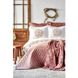 Набор постельное белье с покрывалом + плед Karaca Home - Chester pudra 1