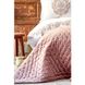 Набор постельное белье с покрывалом + плед Karaca Home - Chester pudra 2