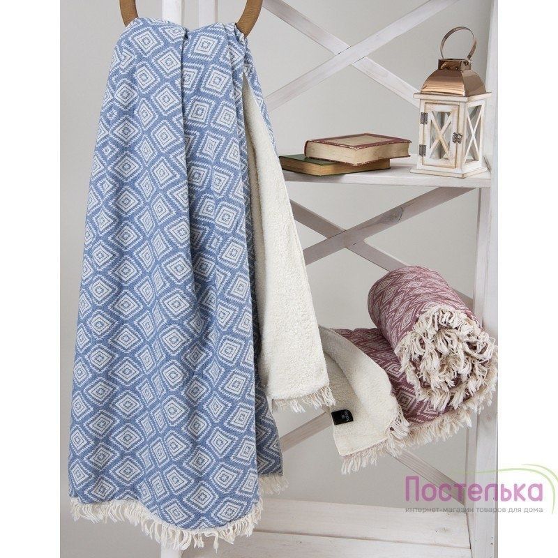 Плед микроплюш Barine - Diamond Throw denim