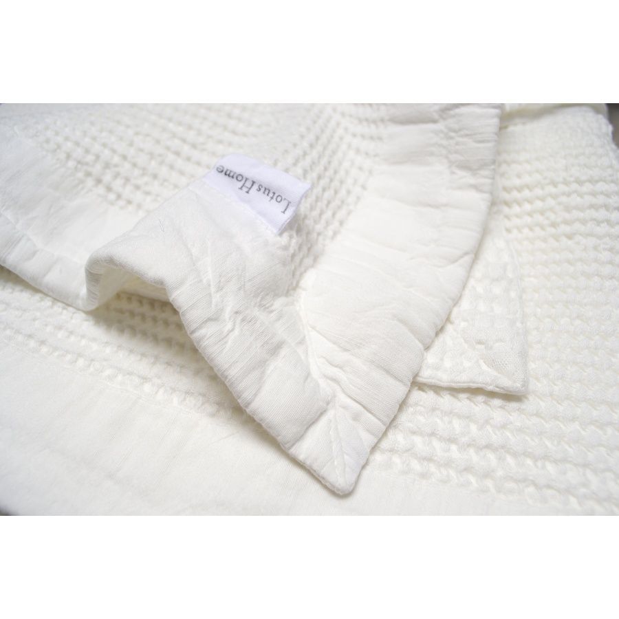 Покривало вафельне Lotus Home - Rius off white