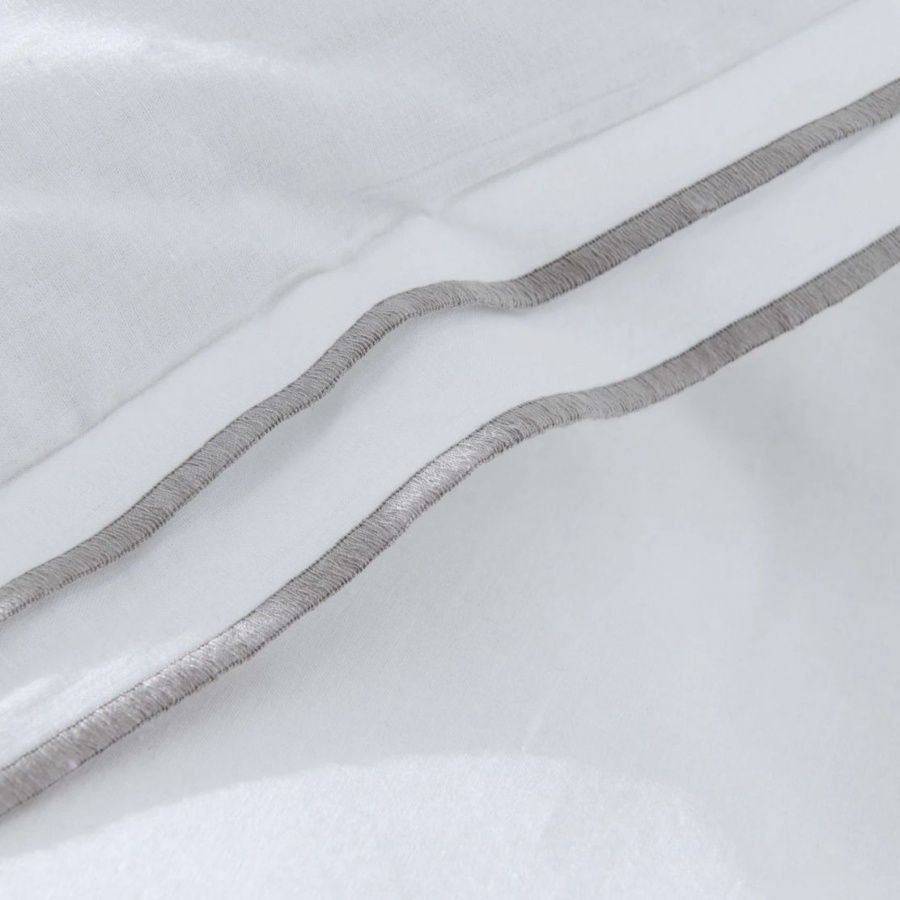 Постельное белье Karaca Home перкаль - White Colletion Victorie gri