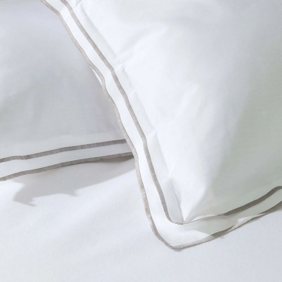Постельное белье Karaca Home перкаль - White Colletion Victorie gri