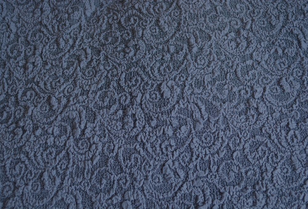Набор чехлов для мебели жаккард Kayra Venzel с юбкой серый