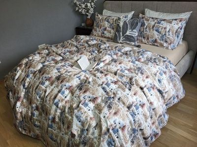 Постельное белье фланель Комфорт текстиль Фантазия/бежевая пастель, Turkish flannel
