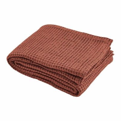 Покривало вафельне преміум Biancoperla Milano Tegola
