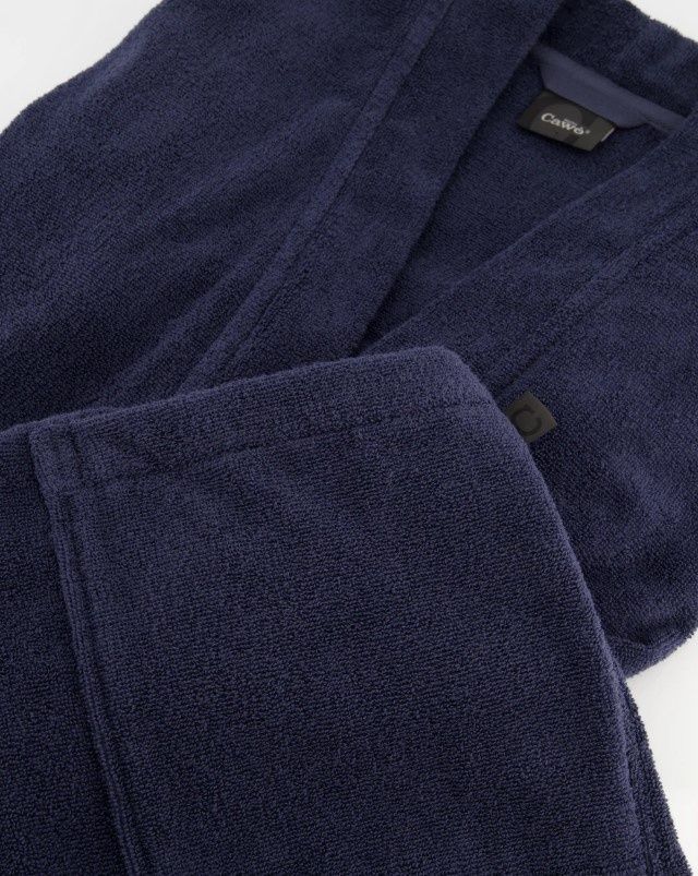 Халат чоловічий Cawo Kimono Uni 828 blau - 17