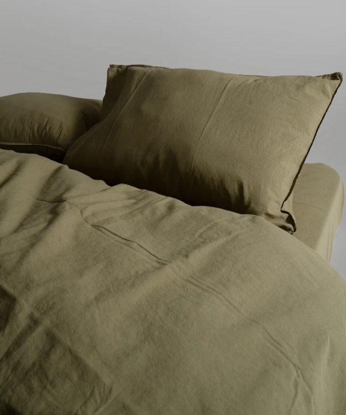 Постельное белье вареный хлопок Limasso OLIVE STANDART