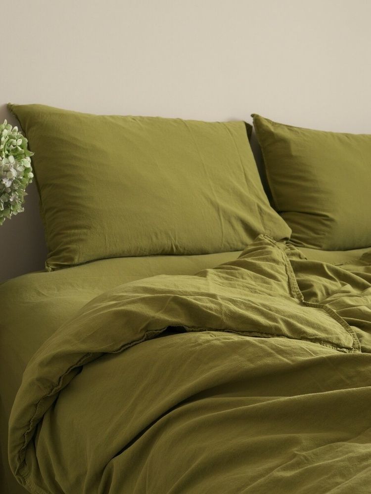 Постельное белье вареный хлопок Limasso OLIVE STANDART