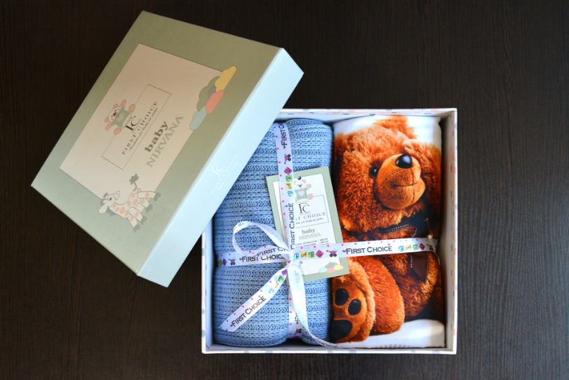 Постельное белье детское с пледом First Choice Baby Digital Satin Bear