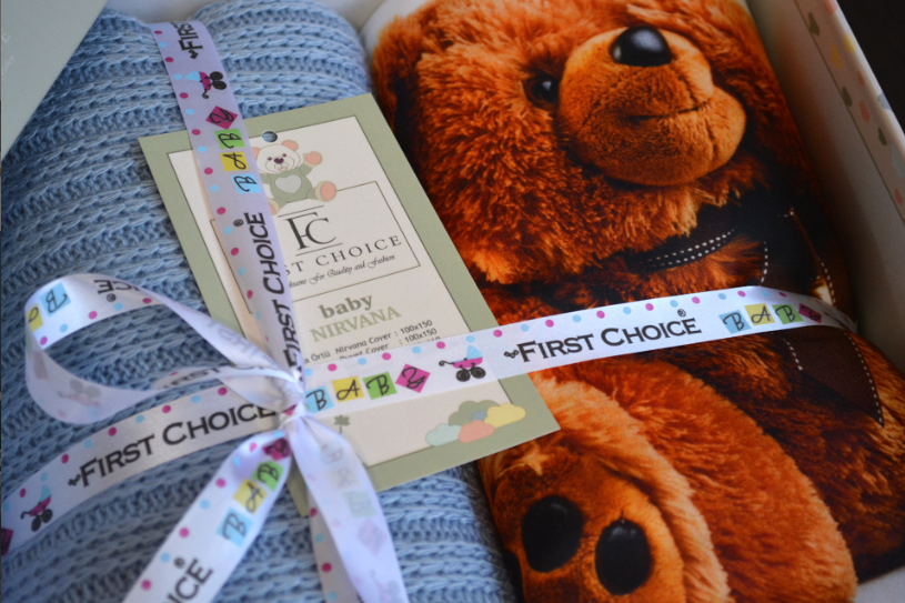 Постельное белье детское с пледом First Choice Baby Digital Satin Bear
