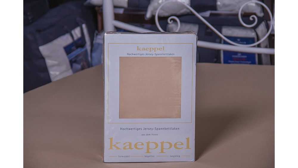 Простыня на резинке джерси Kaeppel коричневый