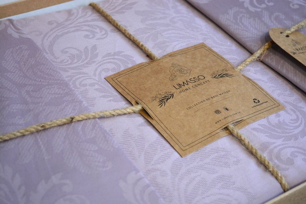 Постельное белье Limasso Jacquard Ranforse Hoten Violet