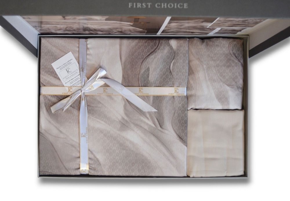 Постільна білизна First Choice Cotton Satin Ruska Beige
