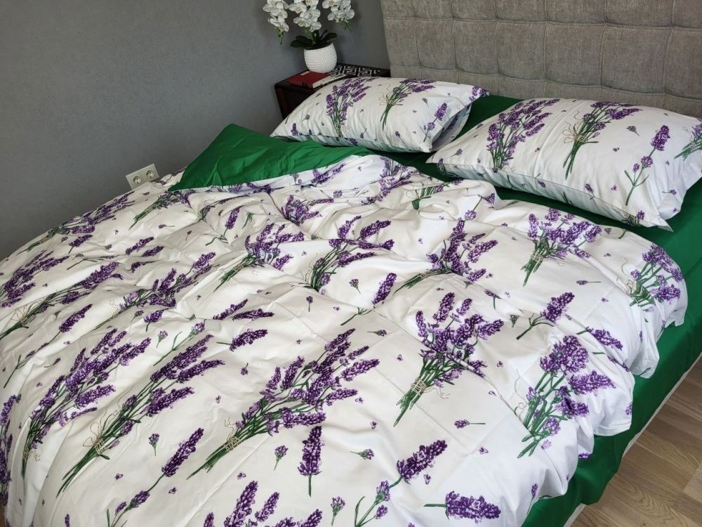 Постільна білизна преміум сатин Комфорт Текстиль LAVENDER green, Turkish satin
