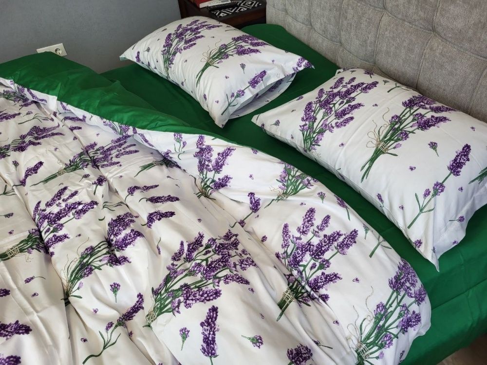 Постільна білизна преміум сатин Комфорт Текстиль LAVENDER green, Turkish satin