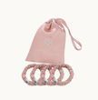 Набір резинок для волосся з натурального шовку mulberry Gingerlily Rose, Рожевий, Набір резинок для волосся