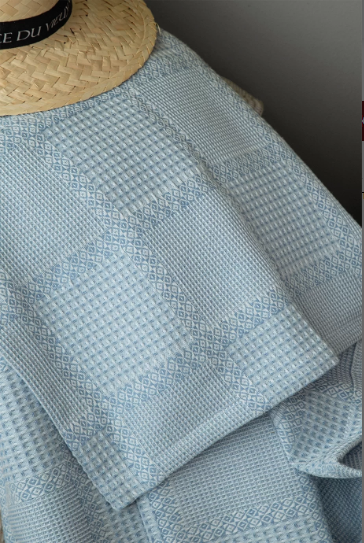 Постільна білизна з пледом Issimo Ranforse 220 х 240 см Summerpunch Blue
