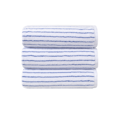 Рушник Lotus Home Готель Premium - Microcotton Stripe White-Blue, 50х90 см, Для обличчя