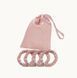 Набор резинок для волос из натурального шелка Mulberry Gingerlily Rose, Розовый, Набор резинок для волос