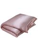Шелковое постельное белье с простыней на резинке Gingerlily Plain Vintage Pink 3