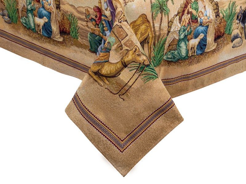 Новорічна скатертина Lefard HOME TEXTILE Гобелен SAGRADA FAMILIA LUREX