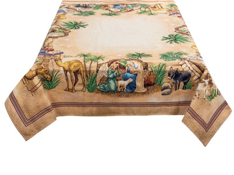 Новорічна скатертина Lefard HOME TEXTILE Гобелен SAGRADA FAMILIA LUREX