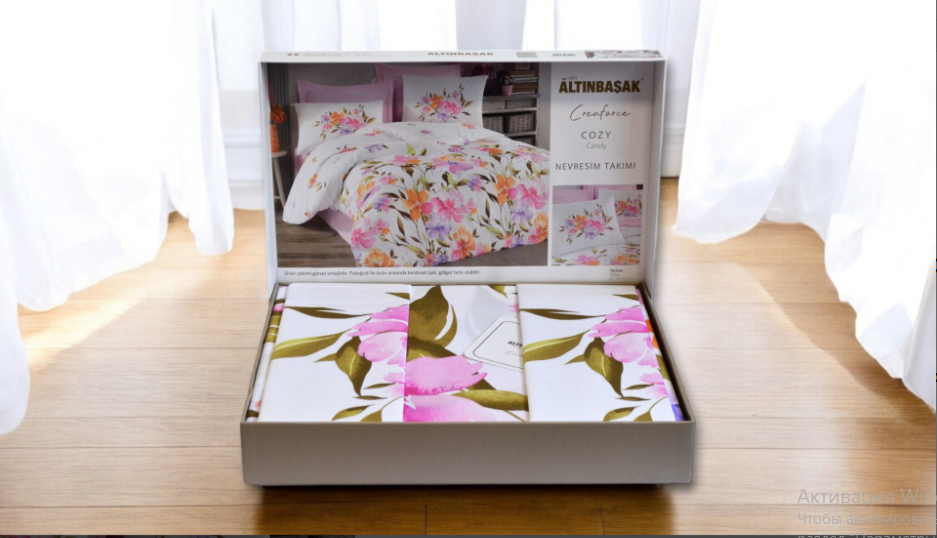Постельное белье ранфорс Altinbasak Creaforse Cozy Candy