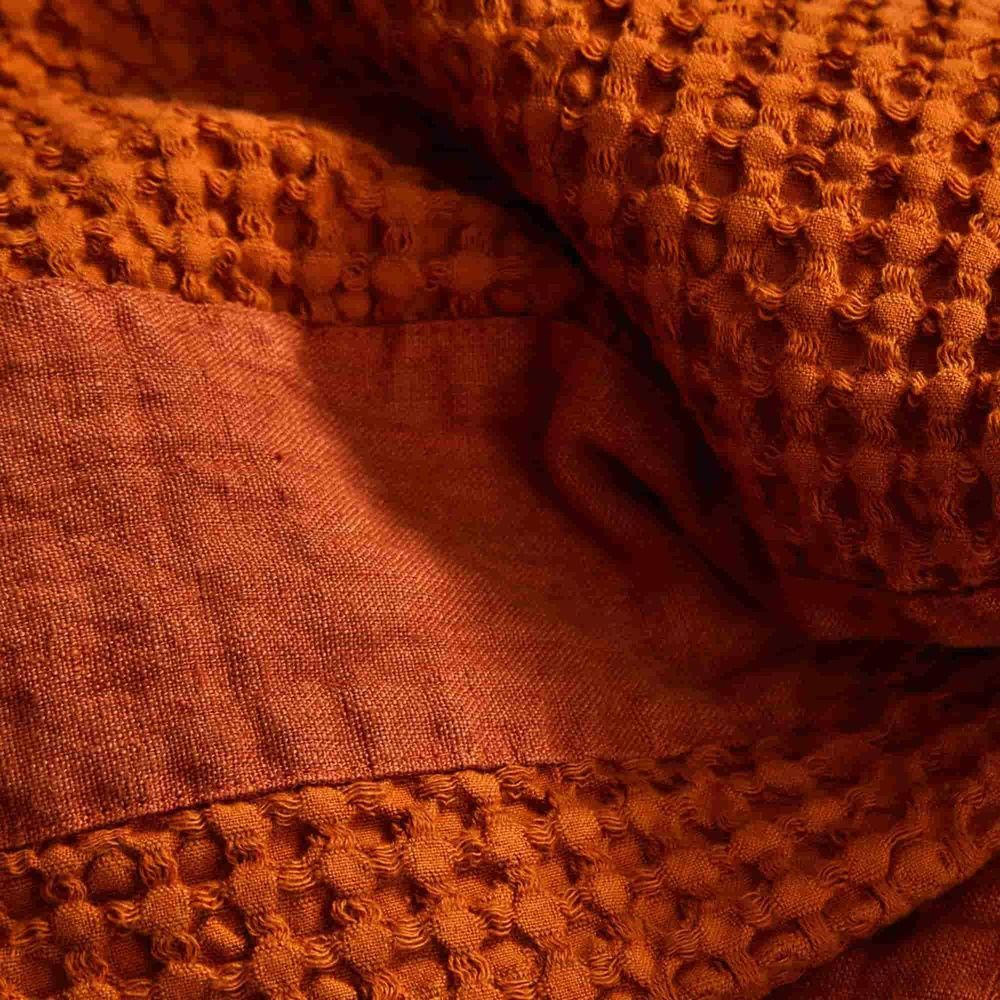 Вафельные полотенца премиум Biancoperla Milano Coccio