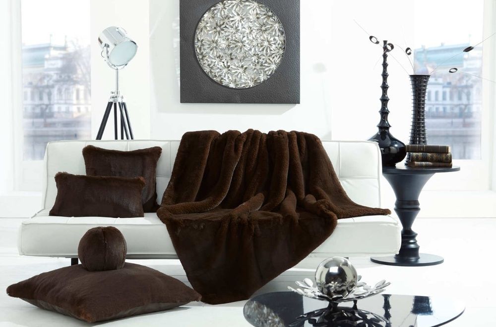 Елітне хутрове покривало Maison Pr&eacute;longe Chocolate
