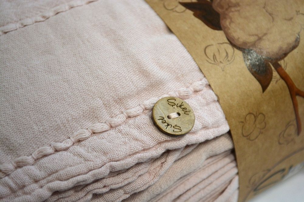 Постільна білизна варена бавовна Sikel Muslin Patara Pudra