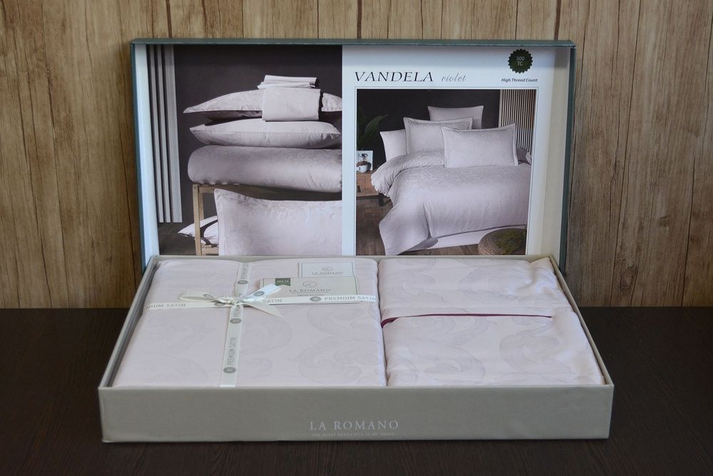 Постільна білизна жаккард La Romano Premium Vandela Violet