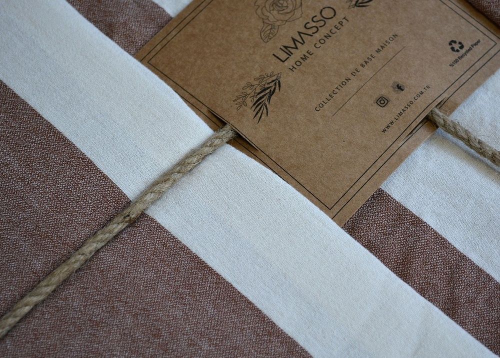 Постільна білизна бавовна Limasso Ligne Epaisse Brown