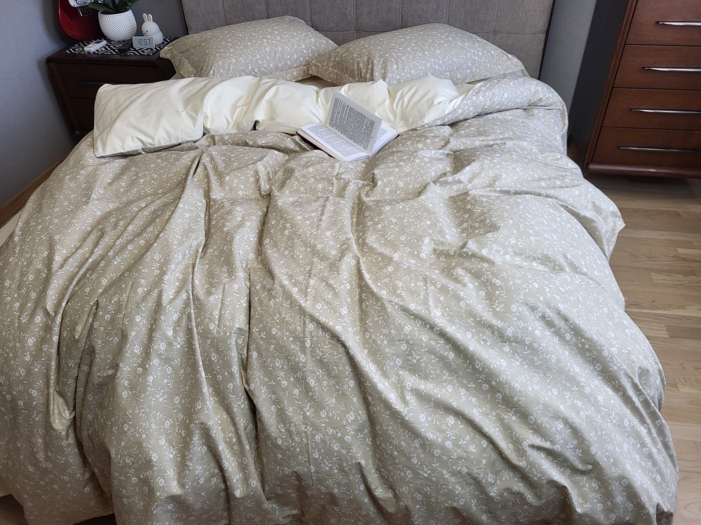 Постільна білизна ранфорс преміум Комфорт Текстиль Provence beige