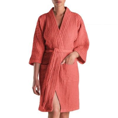 Халат вафельний преміум Biancoperla Milano Sole  Pepe Rosa